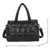 Fashionable Women's Tote Bag, Female Large Capacity Padded Shoulder Bag, Quilted Checkered Handbag, Down Messenger Bag