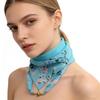 1Pc Scarf Versatile 65CM Fashion Magnetic Clasp Gift Neck Scarf Sweet Printed Chiffon