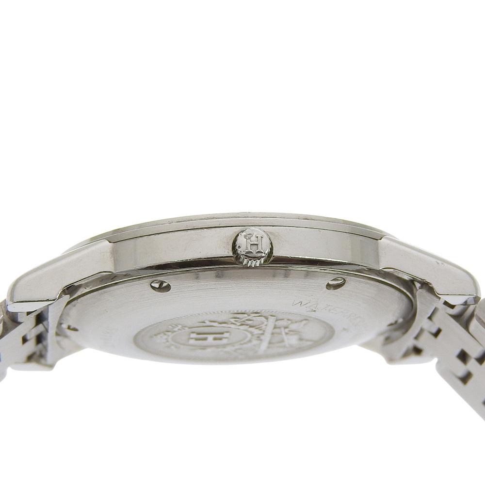 Hermes Carrick Watches Biała tarcza Stal nierdzewna Kwarcowy Analogowy wyświetlacz męski Używany