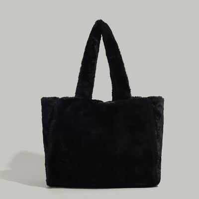 Herbst Winter Niedliche Pelzige Handtasche 2024 Neue Trendige Mode Vielseitige Umhängetasche Große Kapazität Plüschtasche