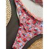 Sexy Flowers Printed Halter Brazilian Bikini Women Swimwear Female Swimsuit Two-pieces Bikini set Bather Bathing Suit