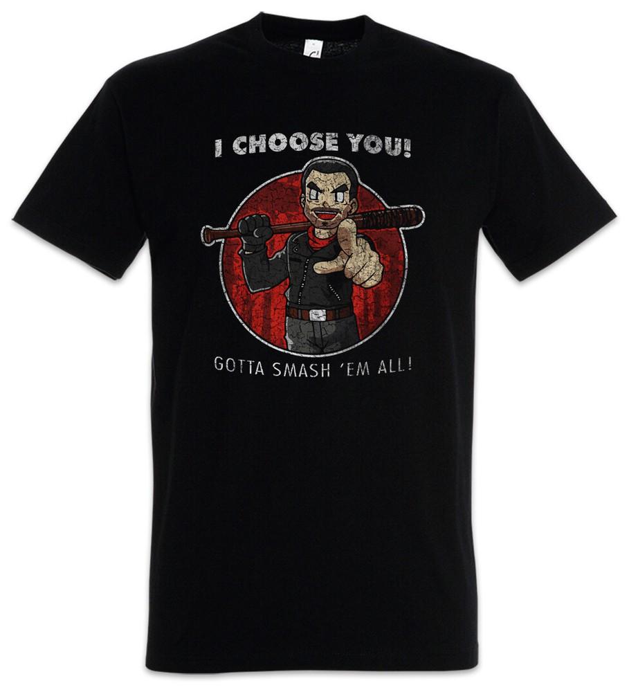 

Negan Choose You T-Shirt The Lucille Walking Baseball Fun Bat Dead Zombie Ash M