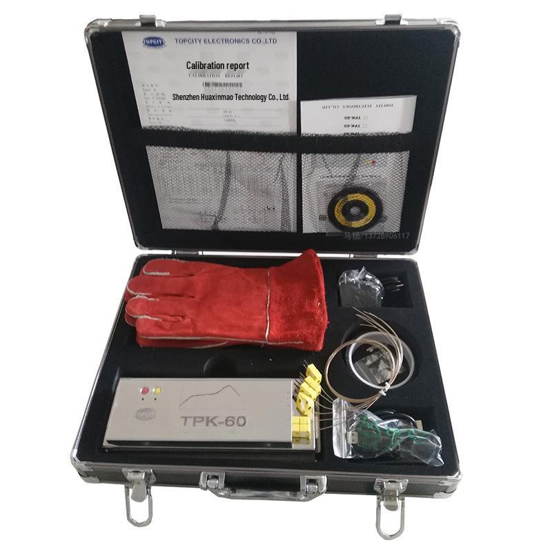 

TPK60 Тестер температуры печи для SMT оплавления и пайки волной с автоматической генерацией температурной кривой Model TPK-40