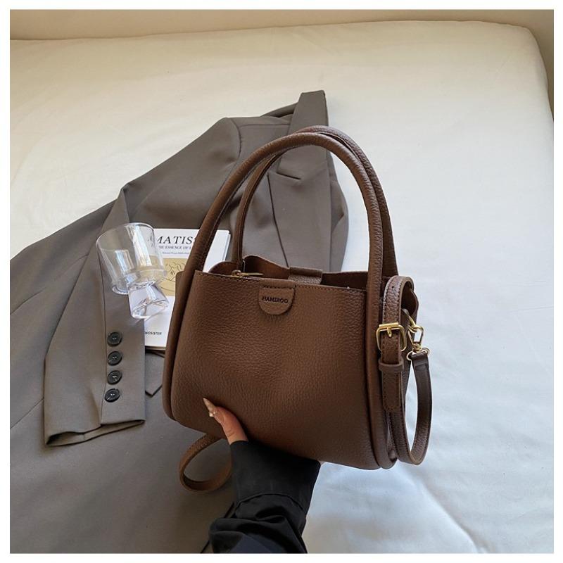 Bucket Bag Women's New Spring and Summer Niche High-end Commuting Versatile Single Shoulder Messenger Bag Solid Color Women's Bag Small