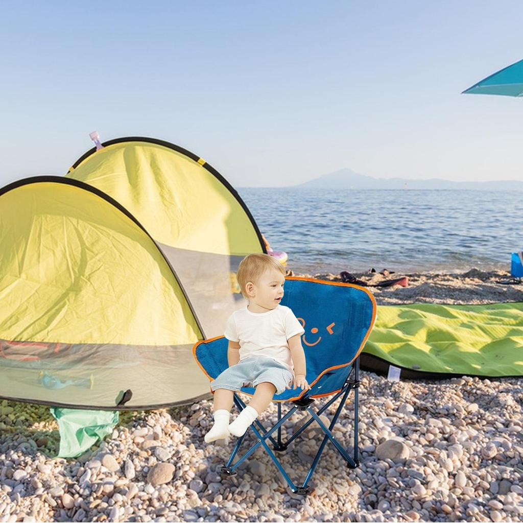 Kids Beach Folding Camping Chair Child's Umbrellas Folding Outdoor Camping Chairs Wind Resistant Foldable Children's Chair