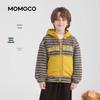 MOMOCO Boys' Winter Hooded Fleece-Lined Plush Jacket