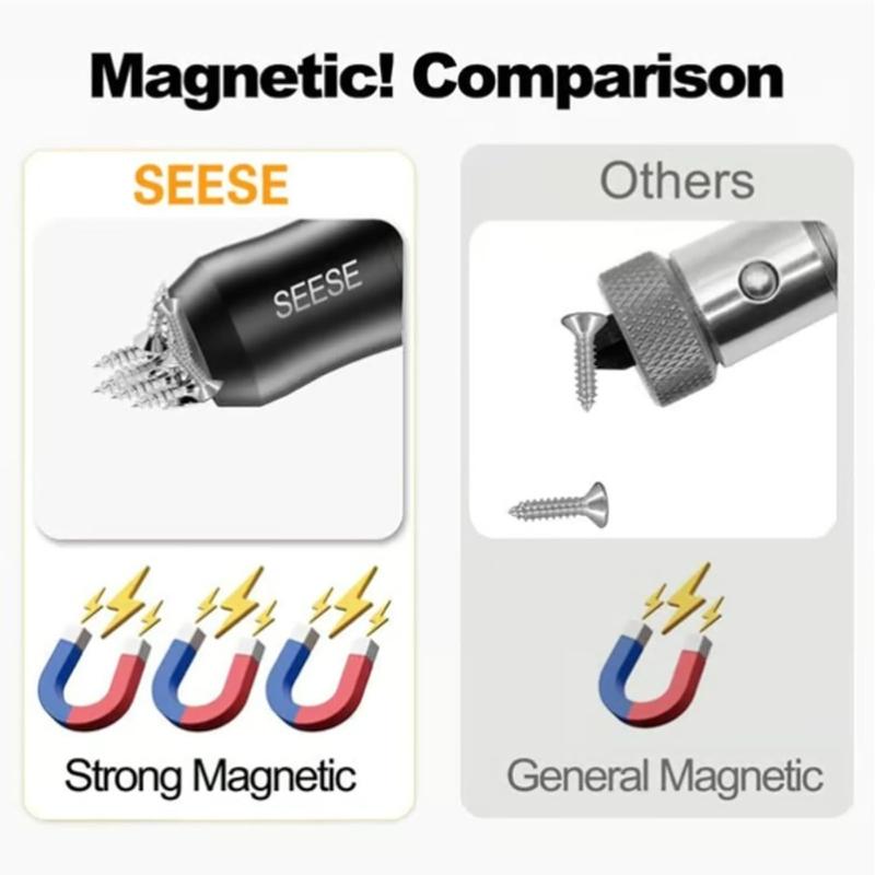 5Pcs Magnetic Bit Metal Magnetizer Screw Hexagonal Shank Base For Screwdriver Workshop Home Improvement