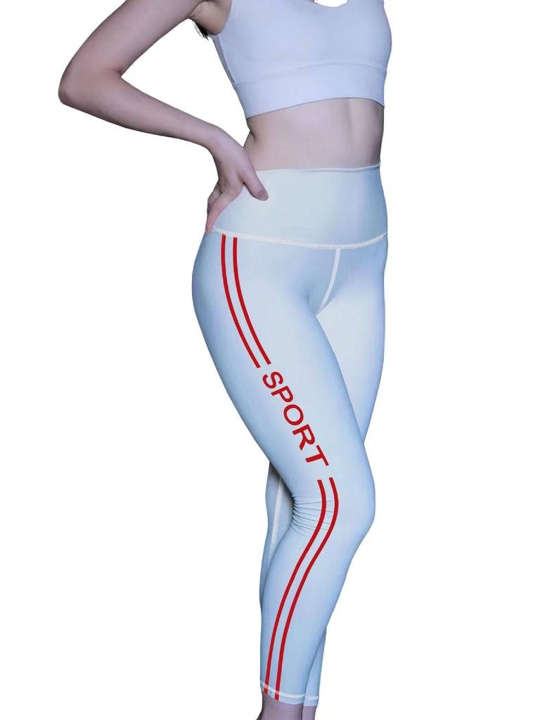 Kadın Yüksek Bel Düz Renk Yoga ve Fitness Pantolonu