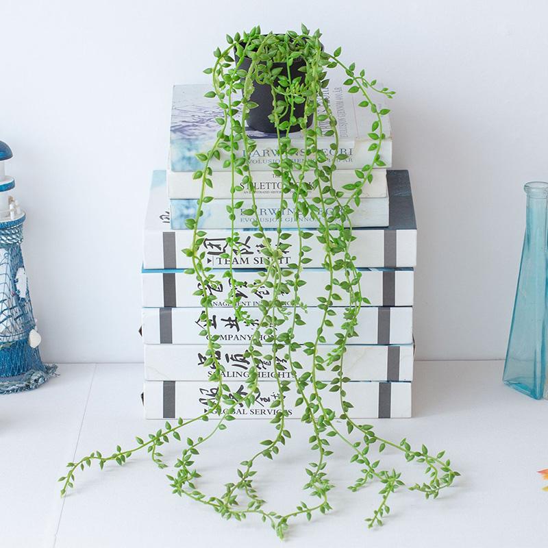 Simulare Verdeață Artificială Agățat Perete Acasă Grădină Decor Rattans Plante Viță-de-vie Frunze verzi