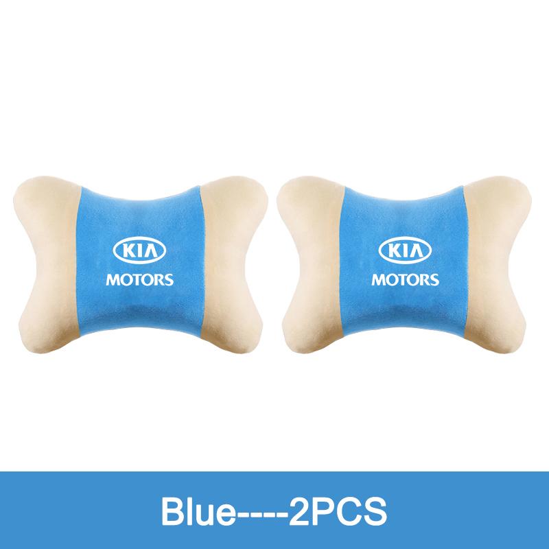 Keyring Car LOGO Neck Pillow Headrest Pad Compatible For KIA Sportage R GT Stinger Sorento Ceed Cerato Forte Niro Soul Telluride
