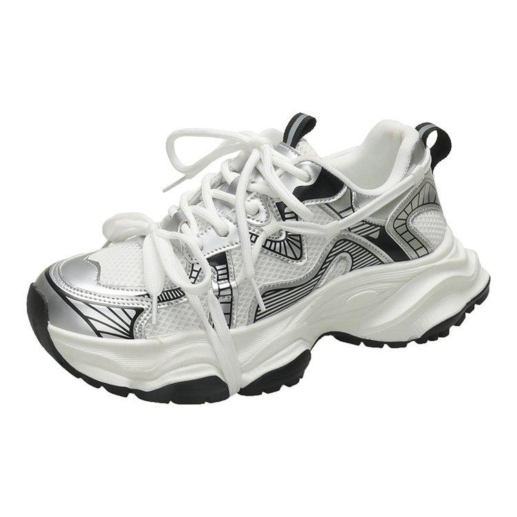 

Hong Kong style retro dad shoes women s ins mesh breathable thick sole heightening sports and leisure shoes 2025 autumn new 40