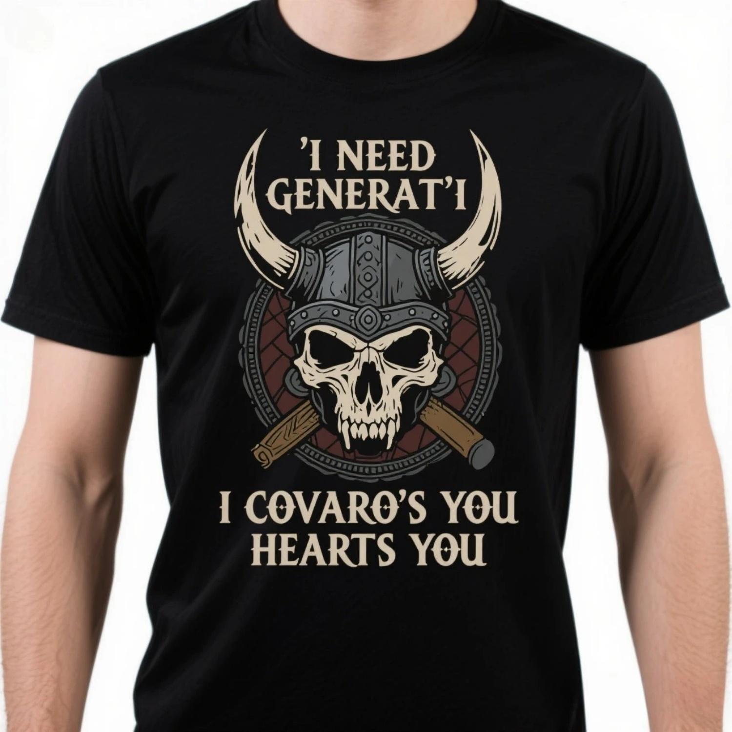 

I Offended You, Hurt You. Nordic Warrior Skull T Shirt S чёрный