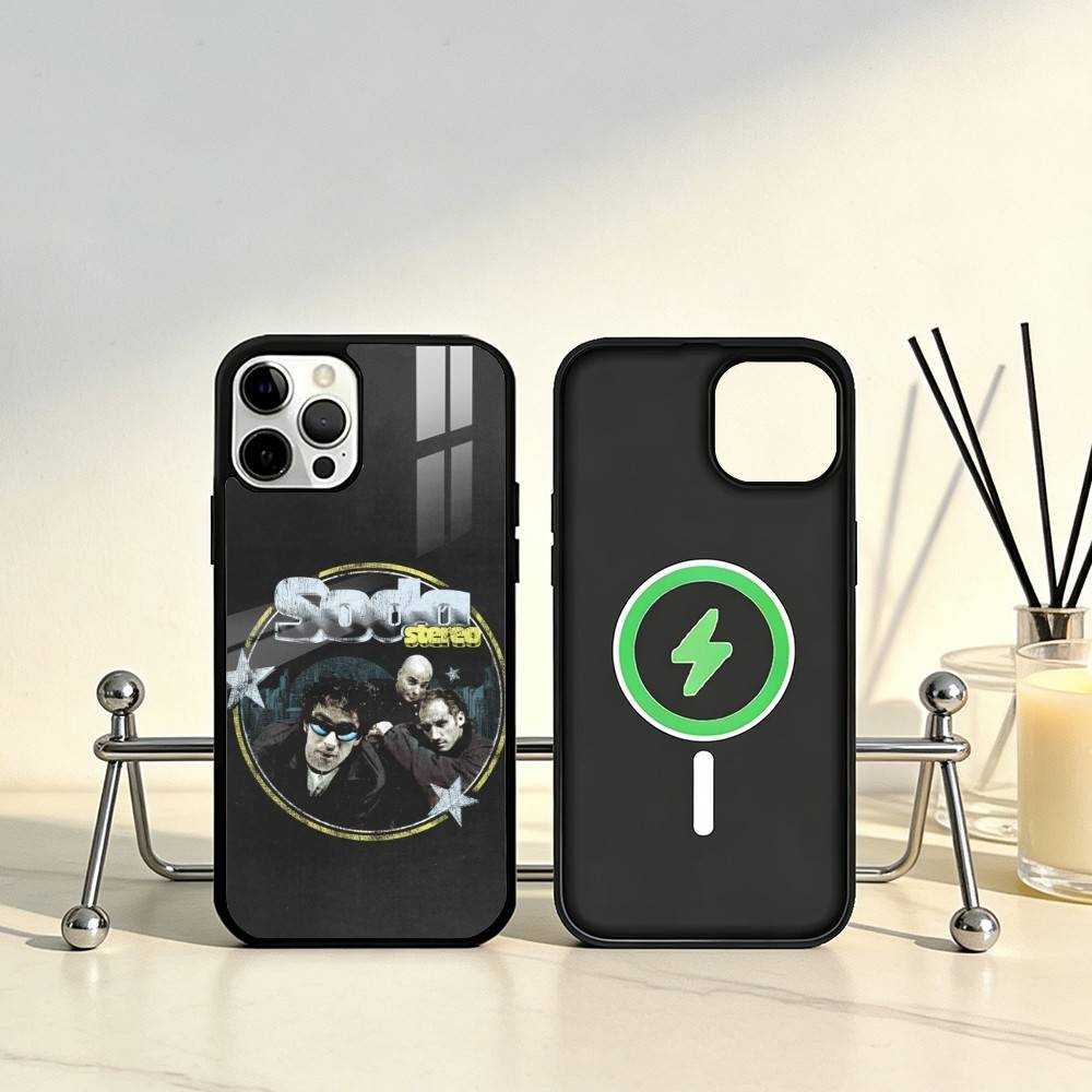 

Rock Band S-Soda S-Stereo Phone Case For iPhone17,16,15,14,13,12,11 Plus,Pro Max Magnetic For Magsafe Wireless Charging iPhone12PRO