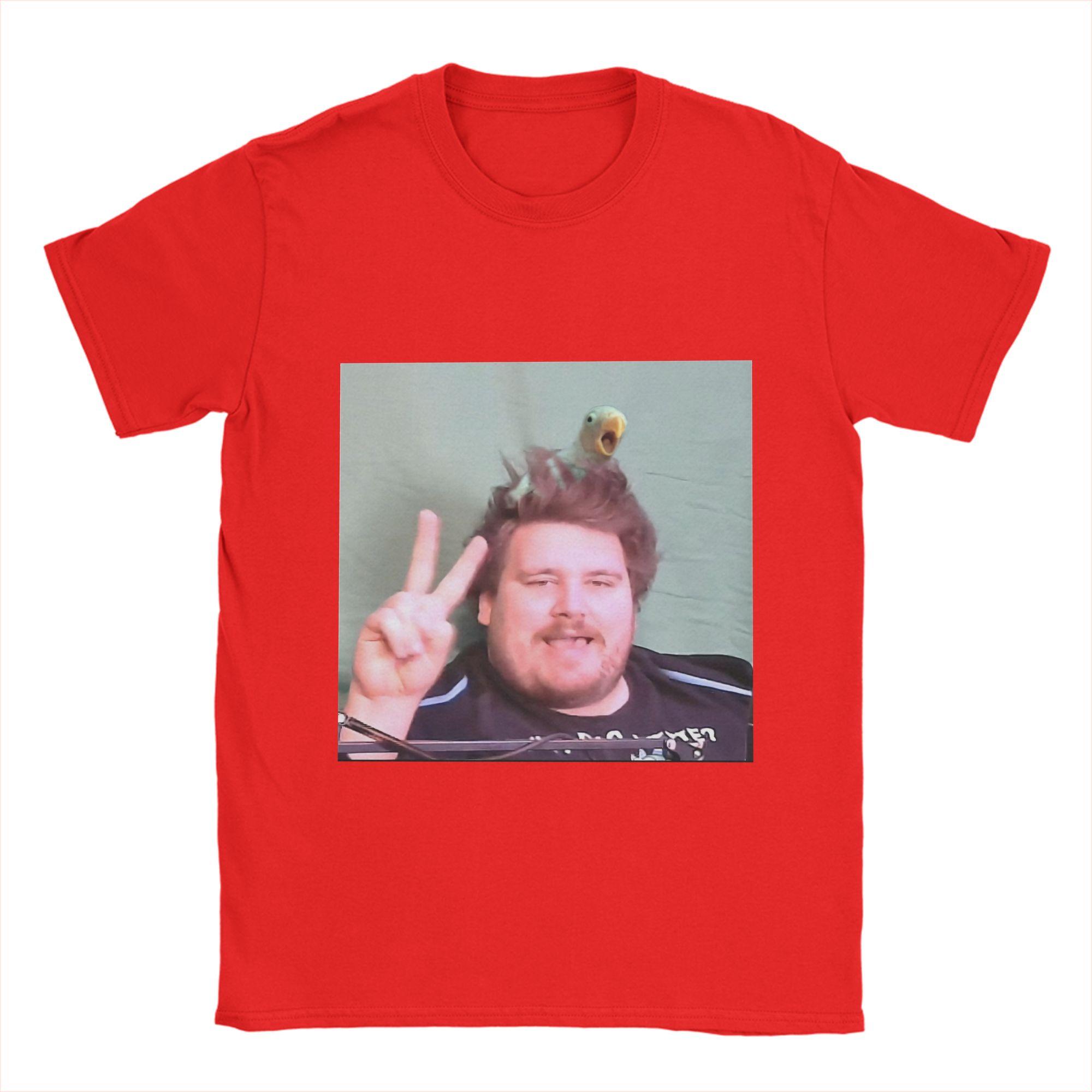 

Funny Drachenlord Poster T-Shirt for Men Round Collar Cotton T Shirt Short Sleeve Tee Shirt Plus Size Tops S