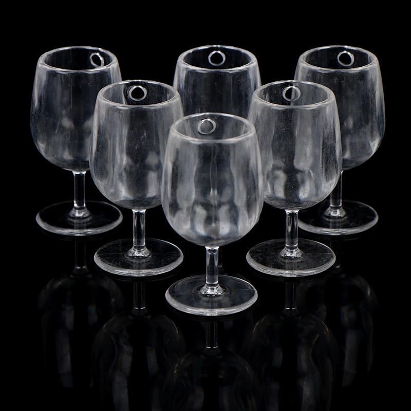10Pcs 1:6 1/12 Dollhouse Miniature Wine Cups Dolls House Kitchen Accessories