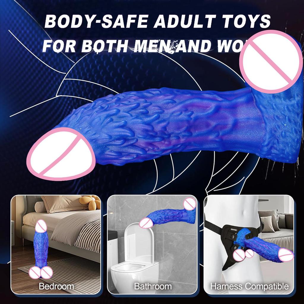 Realistic Wolf Penis Silicone Dog Dick Anal Plug Masturbator