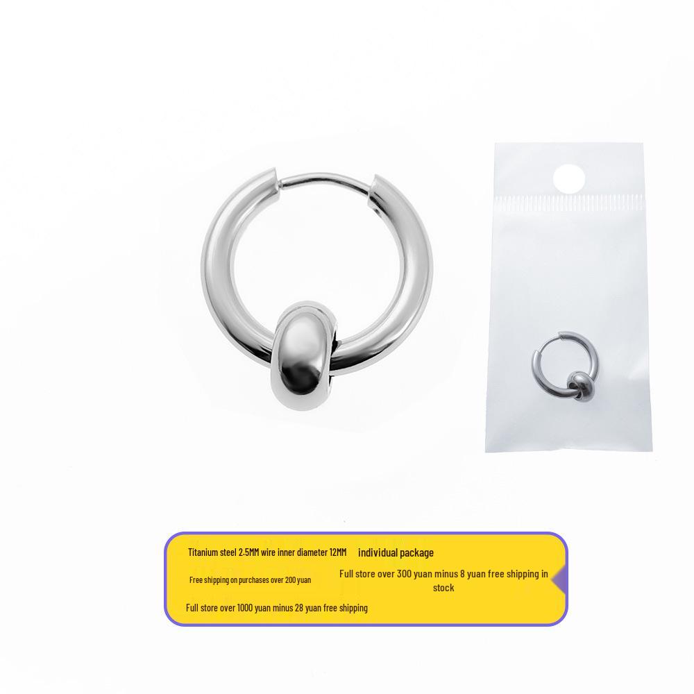 Unisex Retro-Style Exaggerated Hoop & Ear Cuff Set   