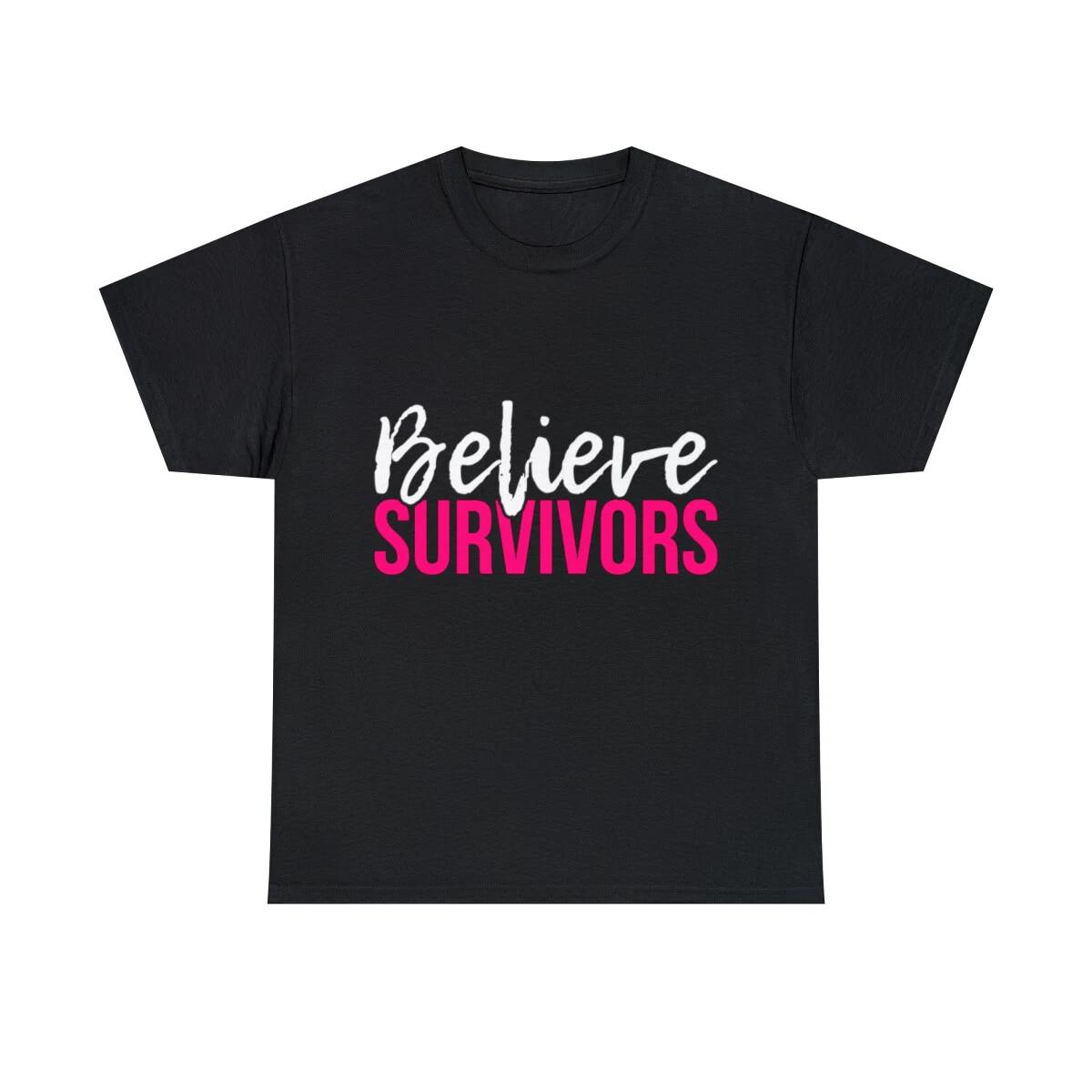 

Believe Survivors Assault Awareness Graphic Tee Shirt, S-5XL L
