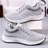 New mesh men's casual sports shoes soft sole lightweight fly-woven running old Beijing cloth shoes