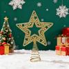 1Pcs Christmas Tree Top Decoration Sparkling 19cm Stars Xmas Party DIY Craft Supplies Home Decoration Navidad New Year 2025 Gift