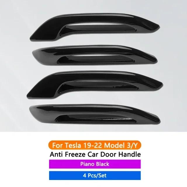 

НОВЫЕ 4 шт. Модифицированная накладка на внешнюю дверную ручку, декоративная наклейка, морозостойкая, прочная, устойчивая к царапинам, для Tesla Model 3/Y