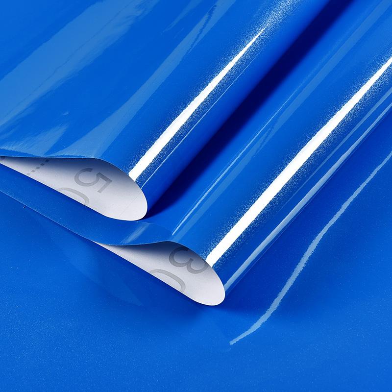 Kitchen Oil-proof Wallpapers Cabinet Desktop Wardrobe Renovation Wall Shiny Self-adhesive Furniture Decor Glossy Contact Films
