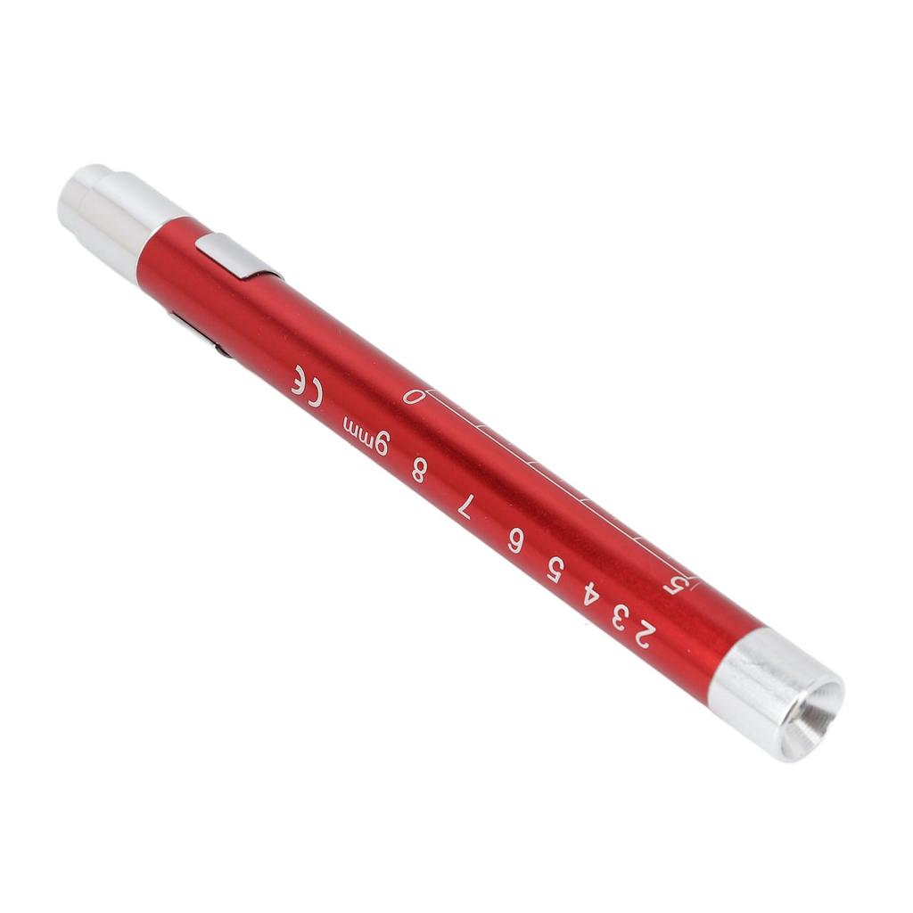 LED Penlight Yellow Lighting Concave Head Aluminum Alloy Pen Light with Pupil Gauge