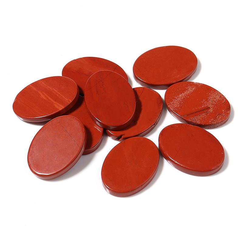 5pcs 13x18mm Oval Natural Cabochon Stone Flat Round Colorful Spacers For Earrings/Pendant DIY Jewelry Making Accessories
