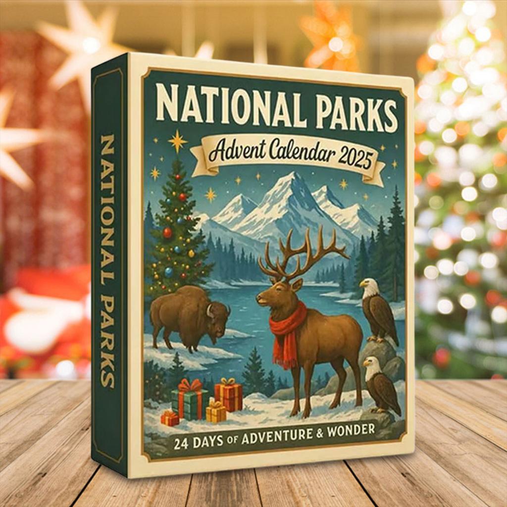 National Parks Christmas Advent Calendar Christmas Tree Ornaments Xmas Countdown Calendar for Nature Lovers Collectible Gift