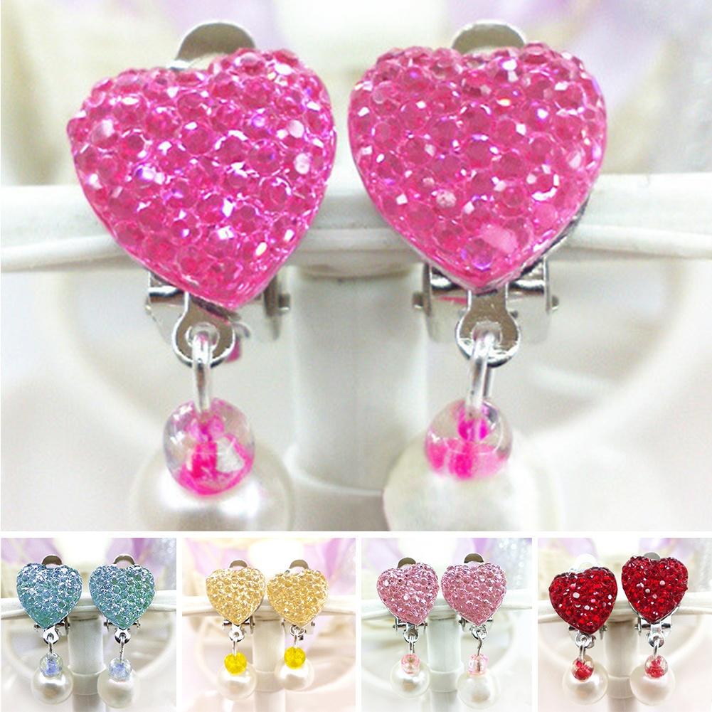 Boucles D'oreilles Cœur Perle Nacrée Et Cristaux - Neuf Avec étiquettes, Marque Tres.Or, Acier Inoxydable