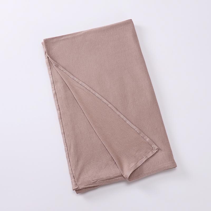 Classic Jersey Hijabs Cross Tie Instant Scarf Plain Solid Color Scarves Style Head Wrap Headscarf For Women Soft Turban