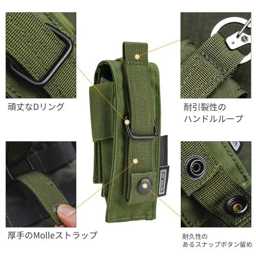 TACTICAL GEEK EXT8 EDC Belt Organizer with Molle Multi-Tool Sheath, Nylon Flashlight Holster, EDC Pocket Organizer, and Small Tool Organizer Pouch for