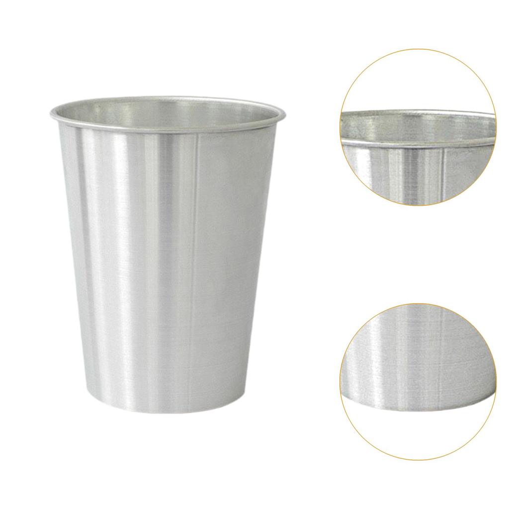 Flower Bucket for Centerpiece Simple Flower Vase for Farmhouse Balcony Decor Aluminum Floral Display Flower Pot Metal Vase