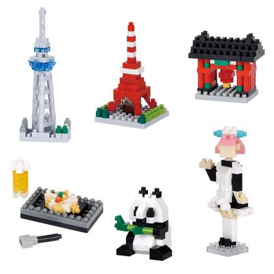 Kawada Nanoblock Mini Nano Tokyo (BOX) NBMC80S 1 BOX  6 Pieces, Total 6 Types