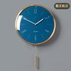 Nordic Luxury Pendulum Clocks Wall Home Decor Creative Metal Wall Clock Modern Gold Silent Watch Living Room Decoration Gift