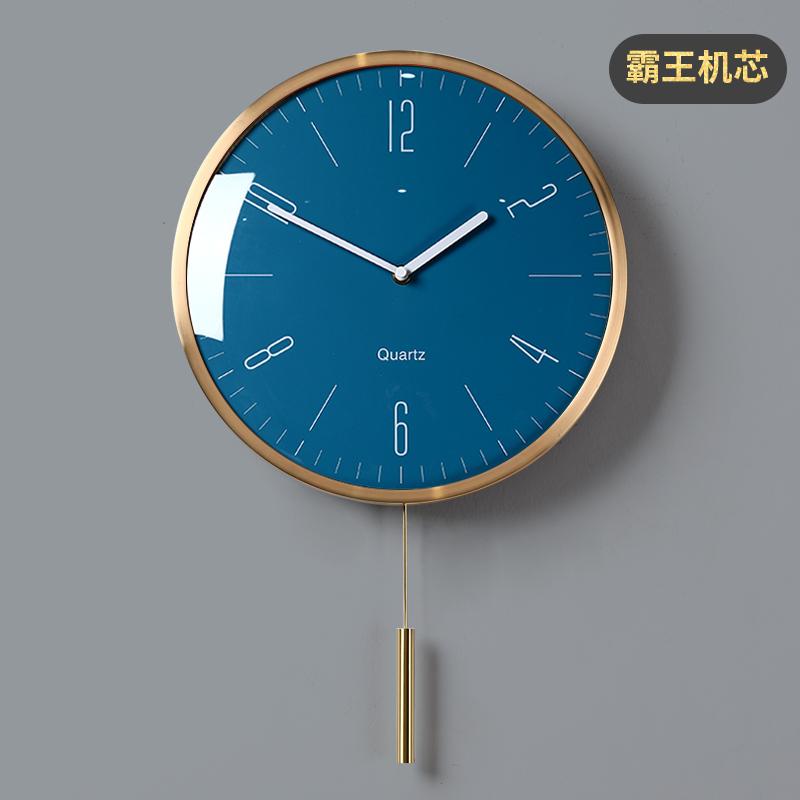 Nordic Luxury Pendulum Clocks Wall Home Decor Creative Metal Wall Clock Modern Gold Silent Watch Living Room Decoration Gift