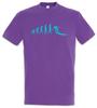 Surf Evolution T-Shirt Surfer Human Charles Darwin Fun Coach Beach Caribbean