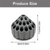 360 Degree Rotating Plastic Storage Box for Nail Drill Bits with Multi Holes Designs Dental Polishing Grinding Head Case