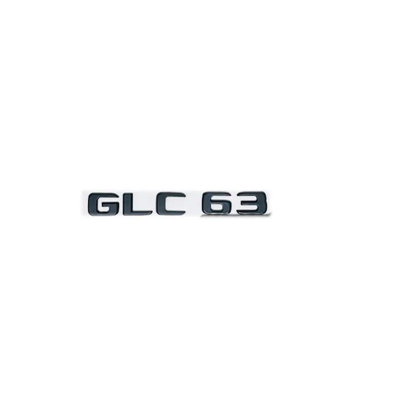 Pro Mercedes Benz Stříbrná Černá X253 C253 GLC43 GLC63 GLC63s GLC 63 S AMG Znak V8 BITURBO 4MATIC 4MATIC+ Znaky Odznaky
