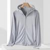 UPF50+ Knitted Hooded Sun Protection Clothing for Men and Women