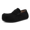 Fashion Male All-match Lazy Shoes New High Quality Suede Loafers Leather Business Formal Men Leather Shoes Brand Moccasin Wedding Shoes