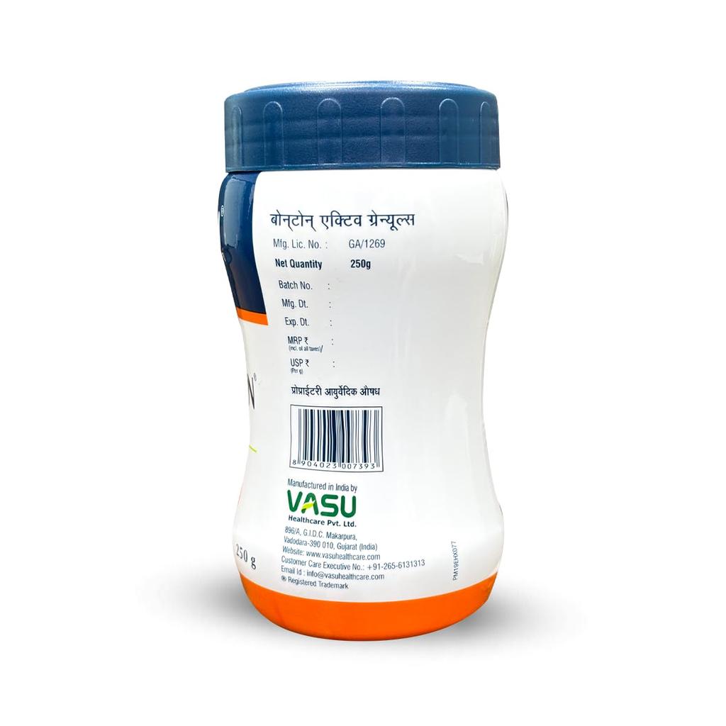 Trichup Vasu Healthcare Bonton Active Granules 250 gm Pack of 1 for Strong Healthy Bones Support