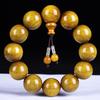 Golden Silk Nanmu Wave Shadow Unisex Bead Bracelet