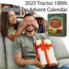 2025 Tractor 100th Anniversary Advent Calendar, 24 Days Christmas Countdown Calendar with 24 Different Tractors Ornaments