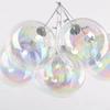 6Pcs Sphere Iridescent Bubble Ball Pendant Clear Xmas Tree Hanging Ball  Birthday Party