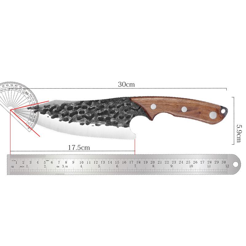 7-Inch Hand-Forged Boning Knife Sharp Kitchen Slicing Knife