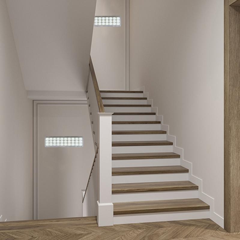 Fire Fighting Light 30LED Emergency Light Fire Emergency Lighting Luminaire 2 Modes Wall Mounted Emergency Lamp Smart Home Bulbs