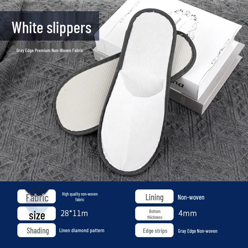 

High-Quality Non-Woven Disposable Hotel Slippers