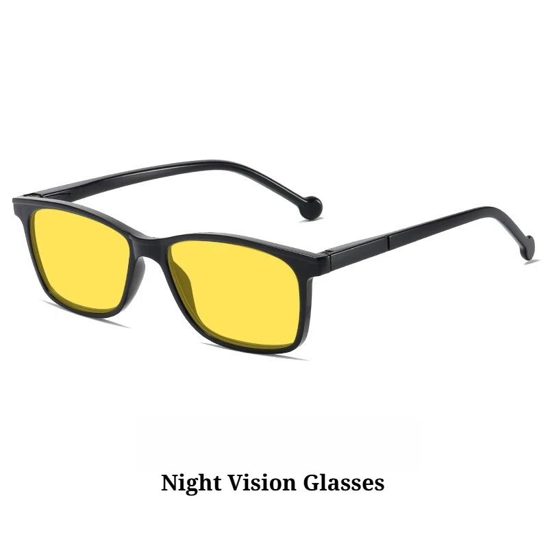 New Night Vision Anti-Blue Light Plain Glasses Stylish Square-Frame Gaming Spectacles Ultra-Lightweight Uv Protection Eyewear
