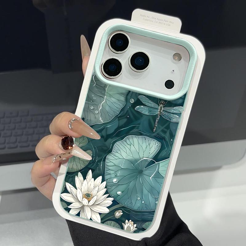 Leather Texture TPU Phone Case For iPhone 17 17e 16e 16 15 Pro Max 14 13 Pro Max 11 Oil Painting Flower Soft Silicone Back Cover